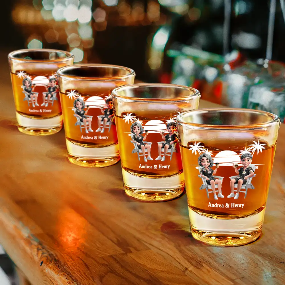 Annoying Each Other Since - Personalized Shot Glass - Image 4