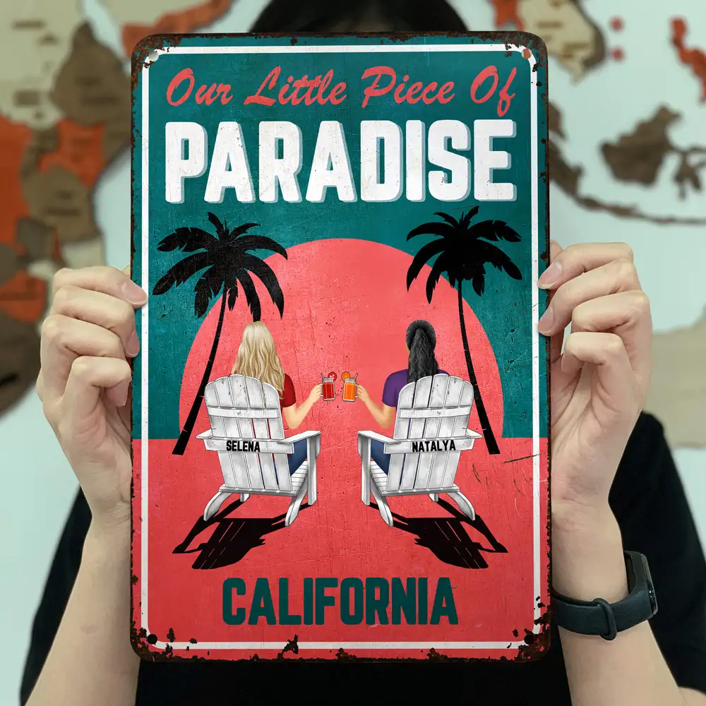 Another Day In Paradise - Personalized Classic Metal Signs - Image 3