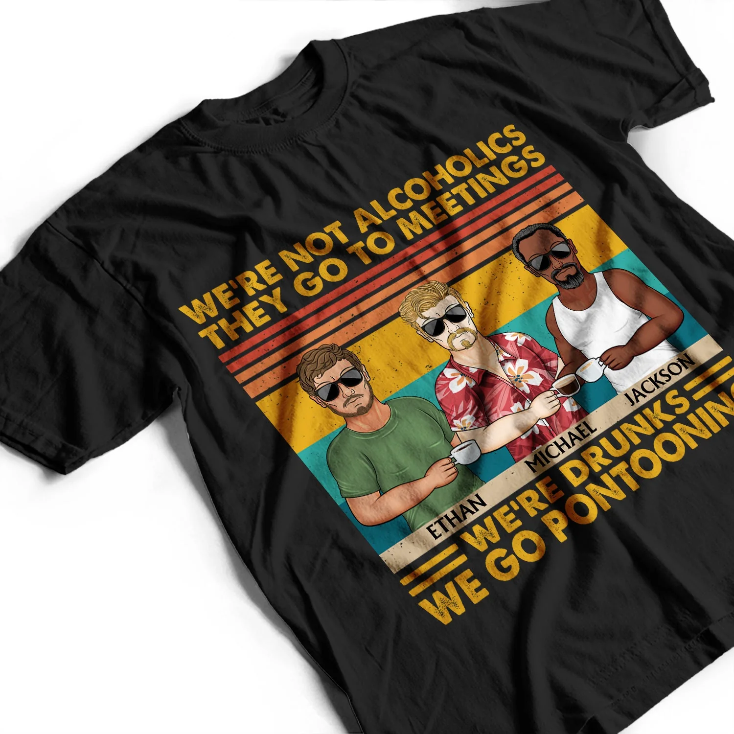 Apparently We're Trouble When We Are Together - Birthday, Vacation, Funny Gift For Bestie, Best Friends - Personalized Custom T Shirt - Image 3