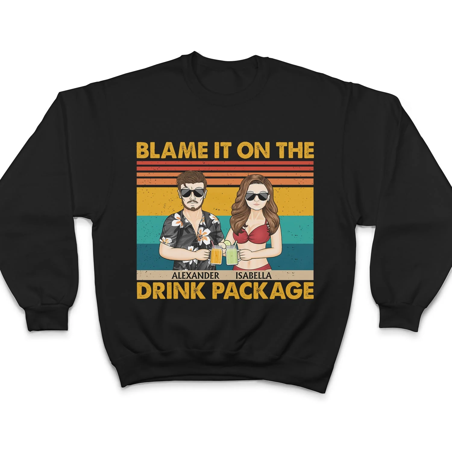Apparently We're Trouble When We Are Together - Birthday, Vacation, Funny Gift For Bestie, Best Friends - Personalized Custom T Shirt - Image 5