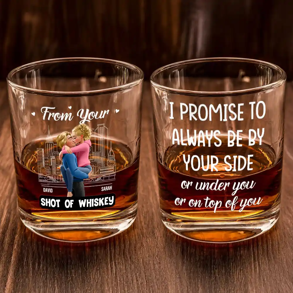 As Long As We Do It Spicy Couple 3D Effect - Personalized Whiskey Glass - Image 2