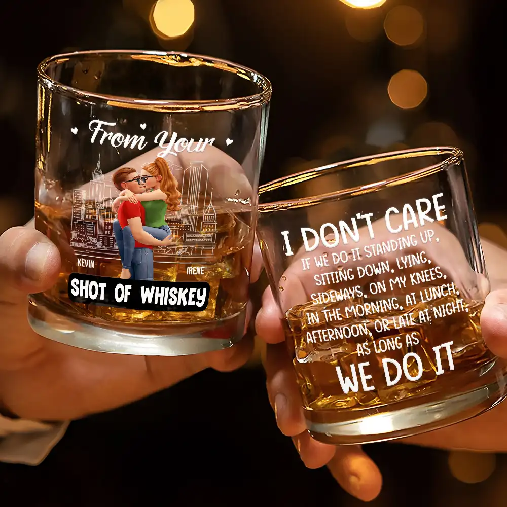 As Long As We Do It Spicy Couple 3D Effect - Personalized Whiskey Glass - Image 3
