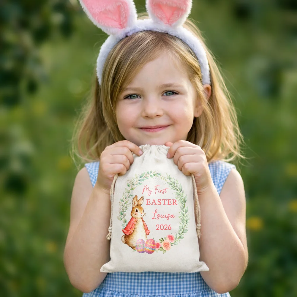 Baby First Easter With Bunny - Personalized Favor Bag - Image 5