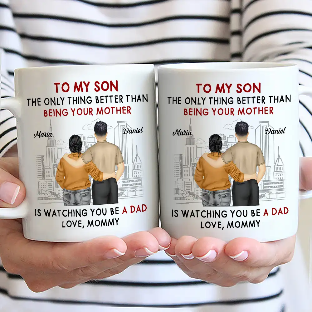 Backside The Only Thing Better Is Watching You Being A Dad - Personalized Mug - Image 2