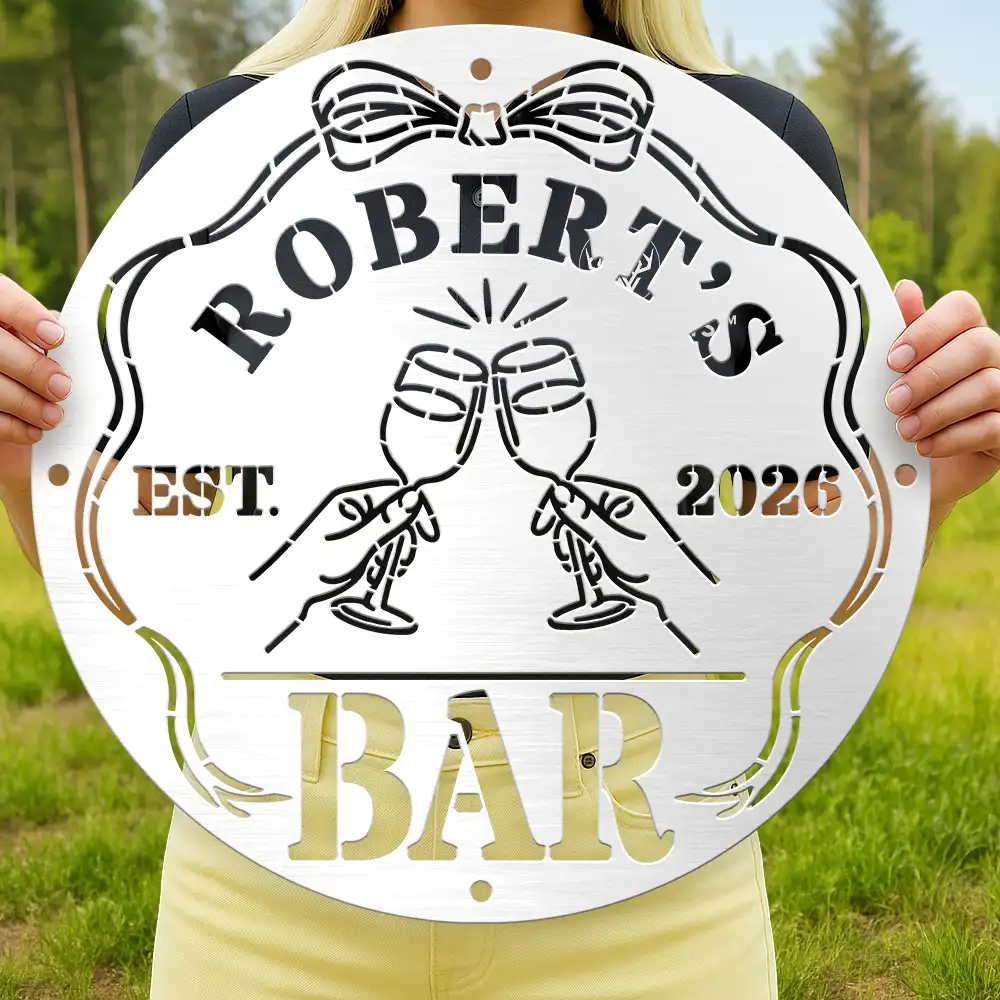 Bar Sign Funny - Personalized Cutout Metal Sign - Image 5