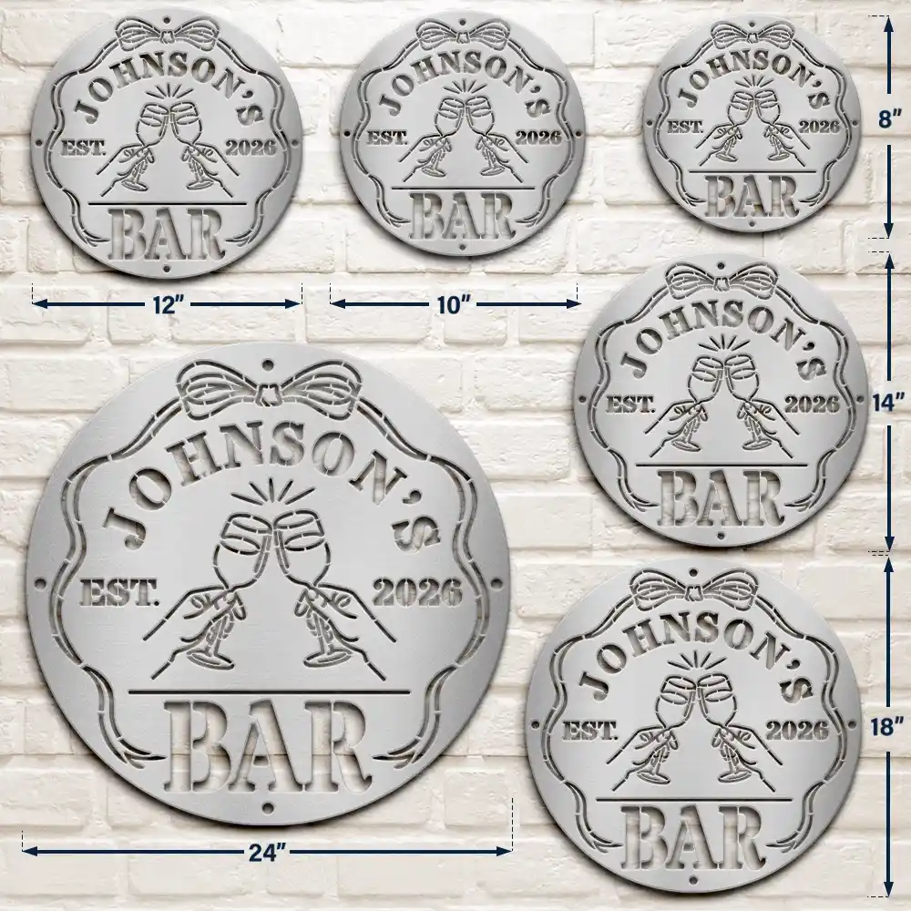 Bar Sign Funny - Personalized Cutout Metal Sign - Image 7