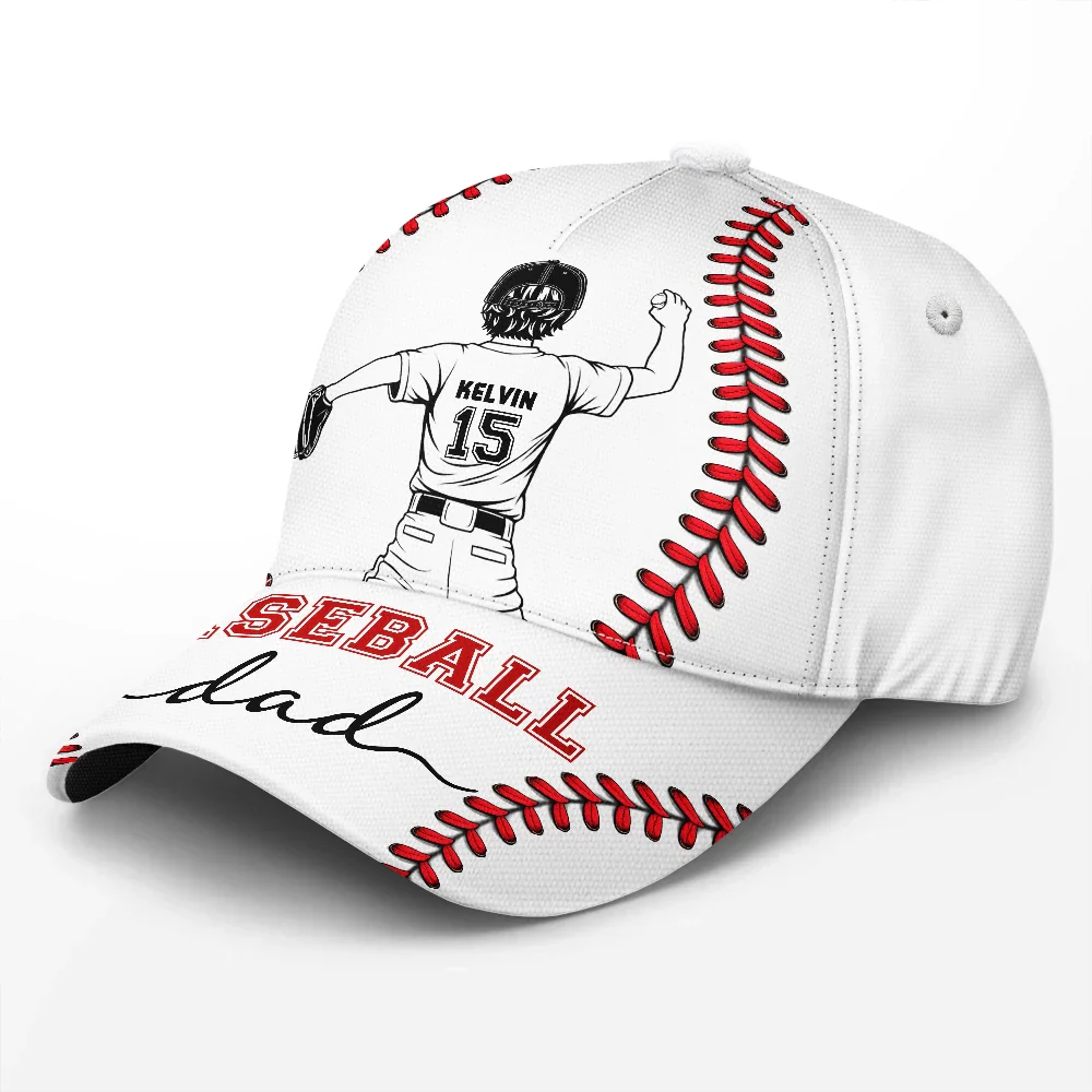 Baseball Mom Dad - Personalized Classic Cap - Image 3