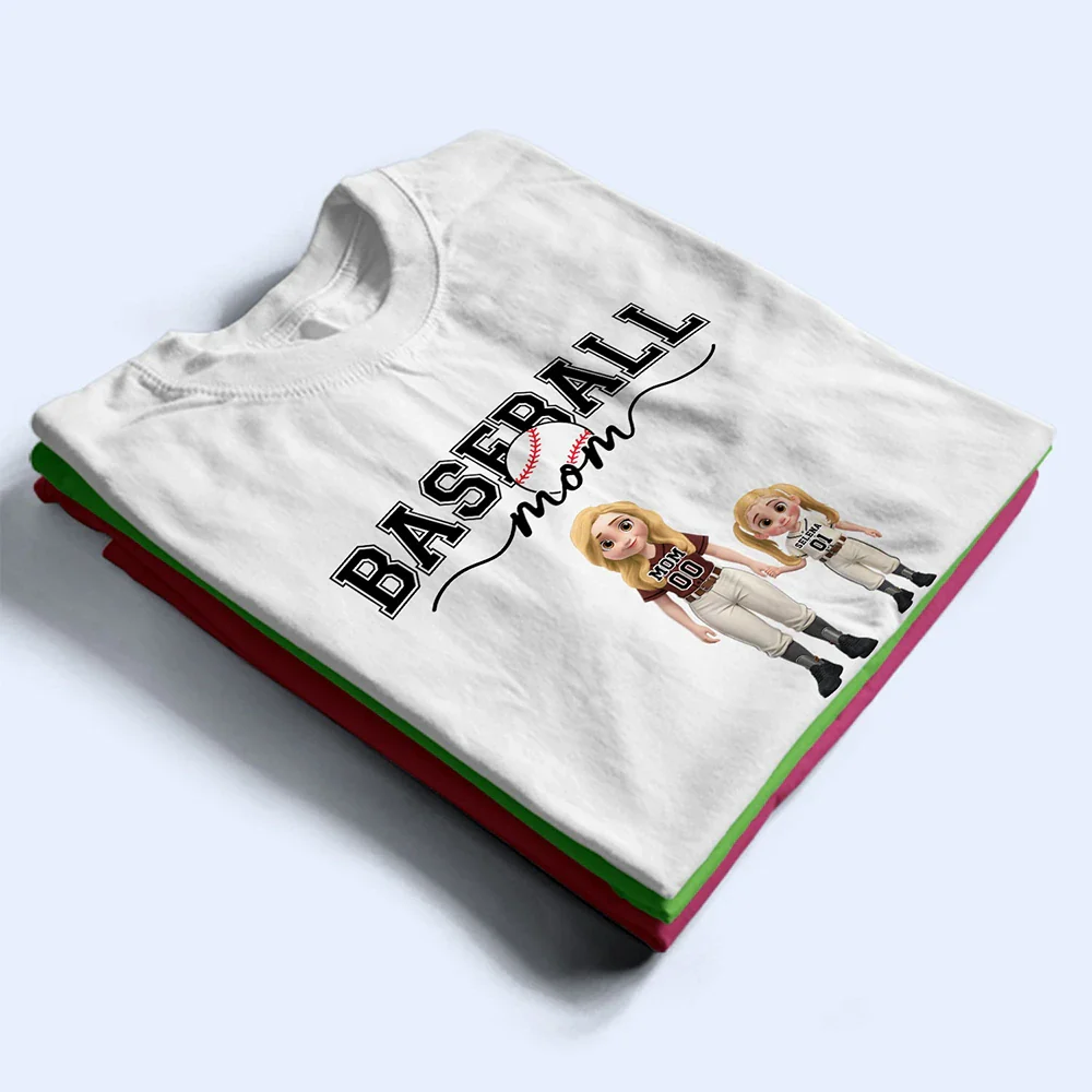 Baseball Mom Kids - Personalized T Shirt - Image 2