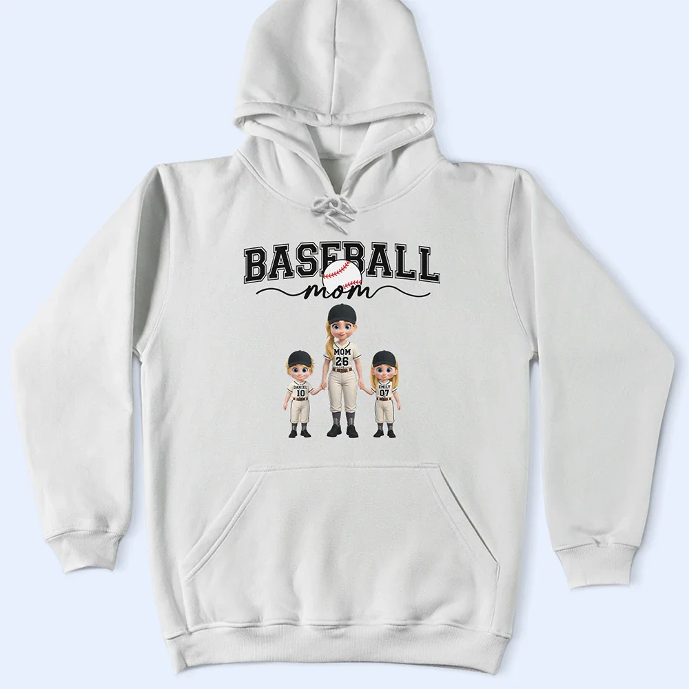 Baseball Mom Kids - Personalized T Shirt - Image 4
