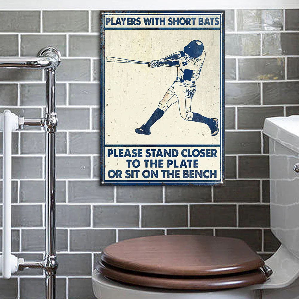 Baseball Players Short Bats Customized Classic Metal Signs - Image 3
