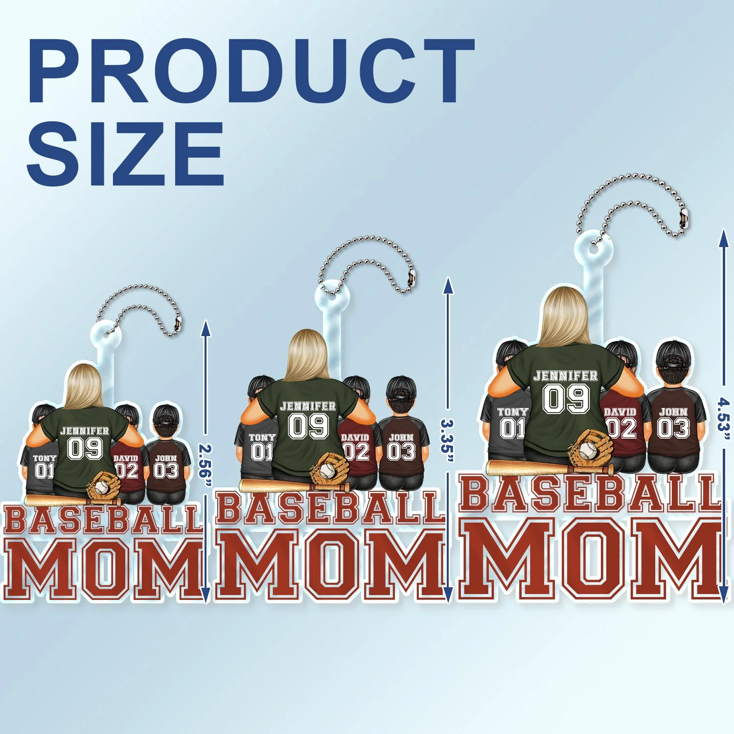 Baseball Softball Mom - Birthday, Loving Gift For Sport Fan, Mom, Mother - Personalized Acrylic Car Hanger - Image 4