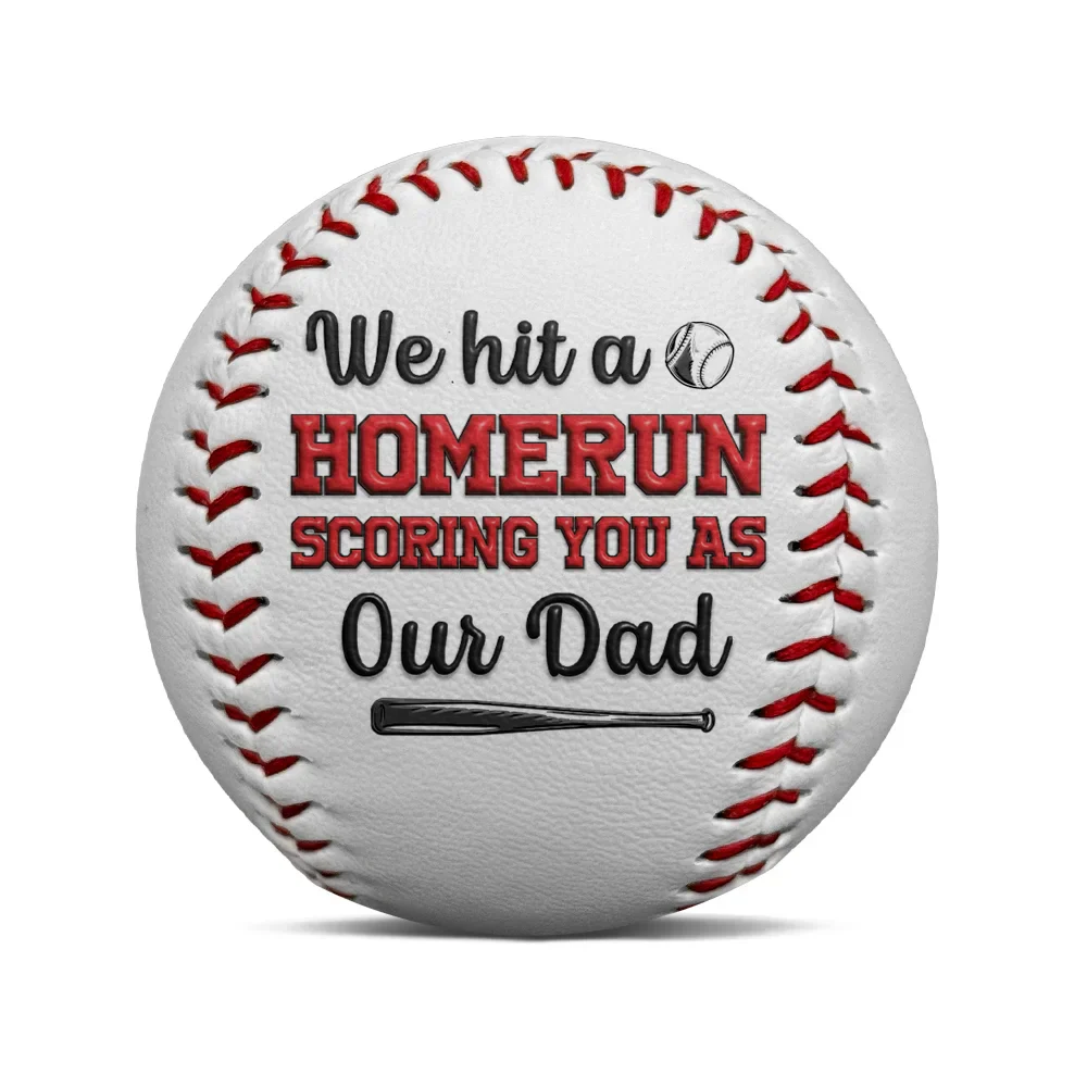Baseball We Hit A Homerun 3D Effect - Personalized Baseball, Softball - Image 2