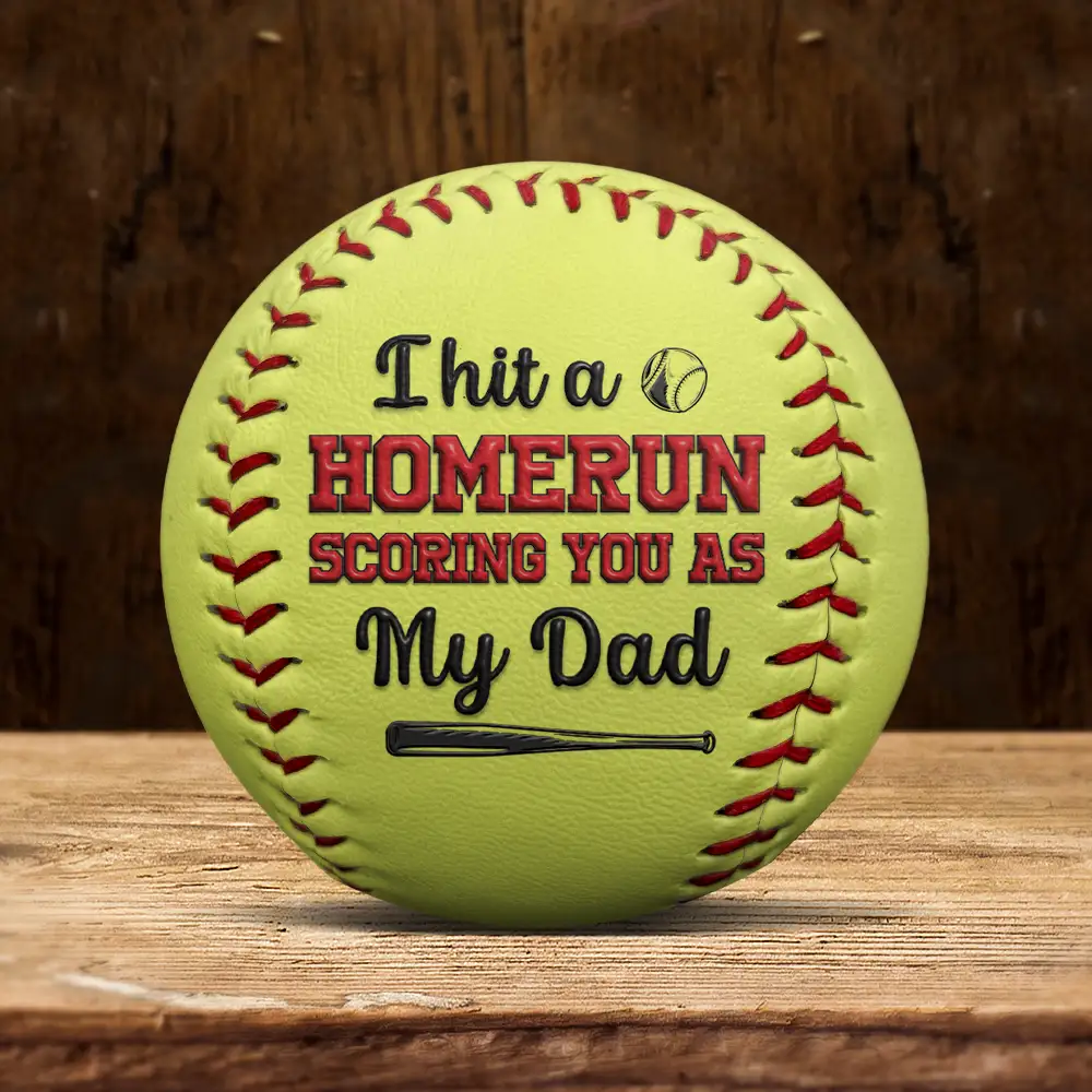 Baseball We Hit A Homerun 3D Effect - Personalized Baseball, Softball - Image 5