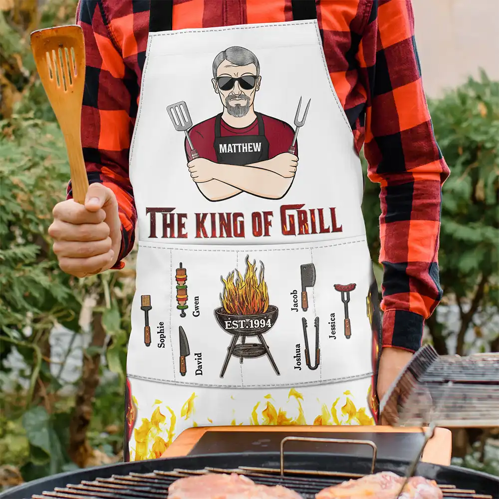 BBQ Grillfather - Personalized Apron - Image 3