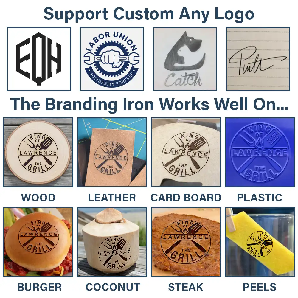 BBQ King Grill Master - Personalized Grilling Branding Stamp - Image 7