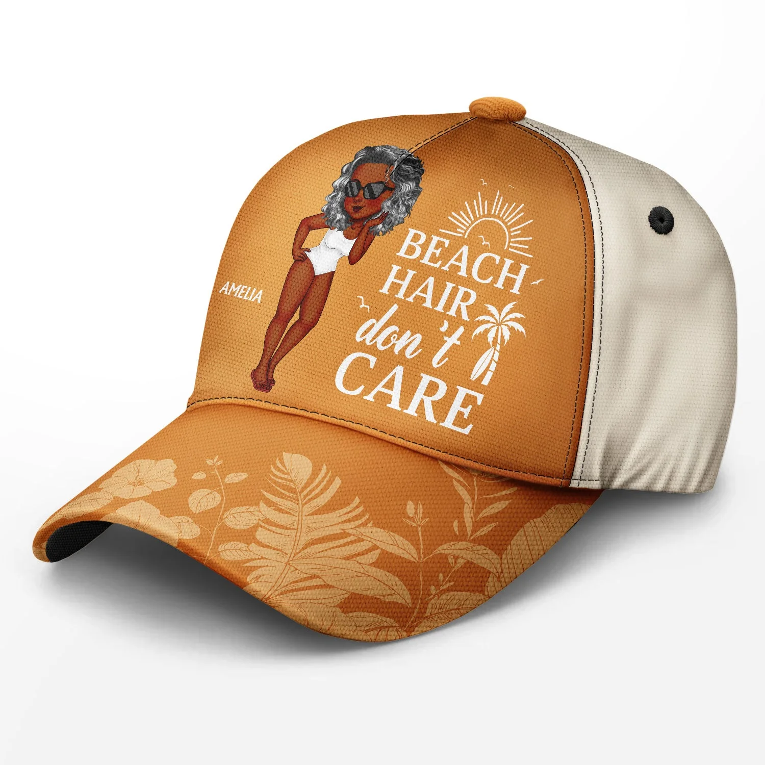 Beach Hair Don't Care - Gift For Beach Lovers, Traveling Lovers, Women - Personalized Classic Cap - Image 2