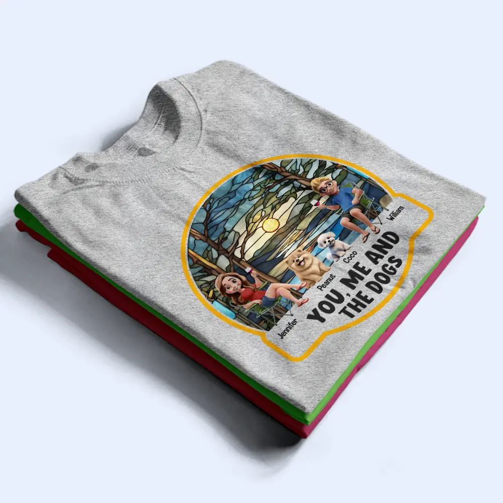 Beach You, Me And The Dog - Personalized T Shirt - Image 3