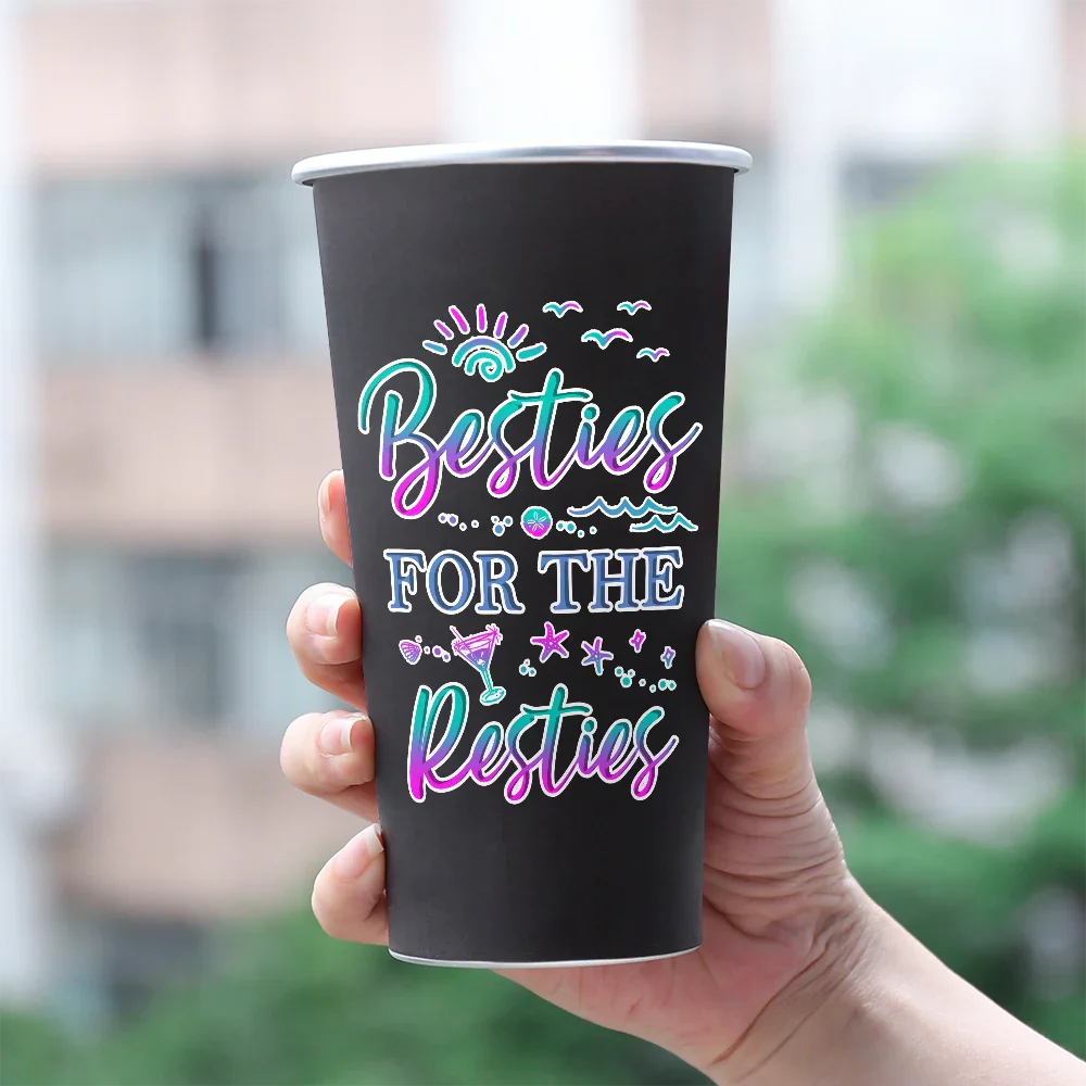 Beaches Booze Besties - Personalized Aluminum Color Changing Cup - Image 3