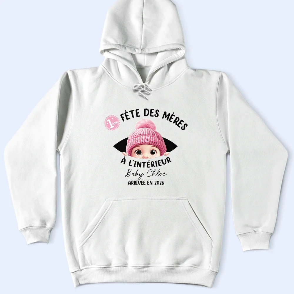 Bébé À L'intérieur - Pour Future Maman - T-Shirt Personnalisé - Image 4