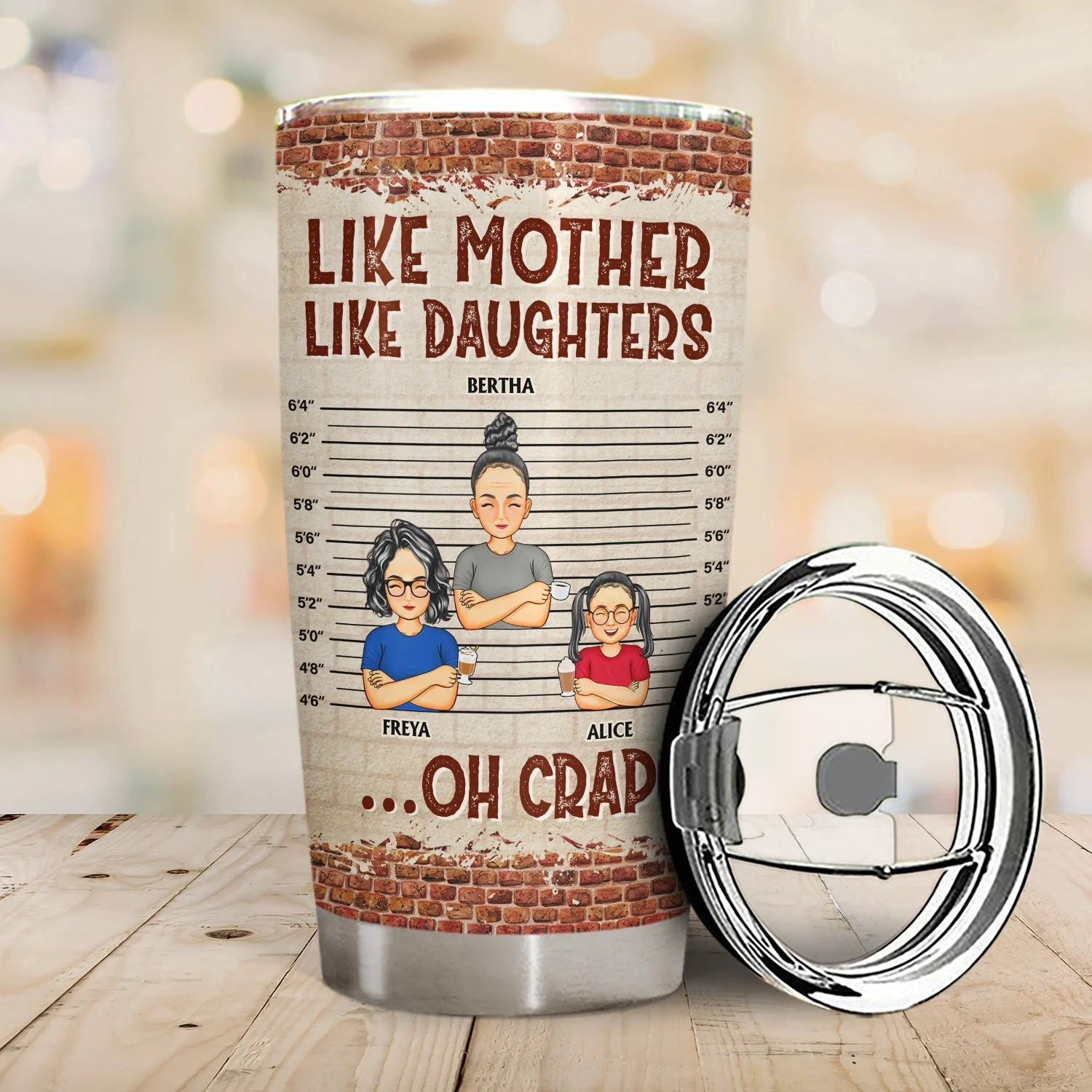Behind Every Crazy Daughter Is A Mother Who Made Her That Way - Birthday, Loving Gift For Mommy, Mother, Grandma, Grandmother - Personalized Custom Tumbler - Image 2