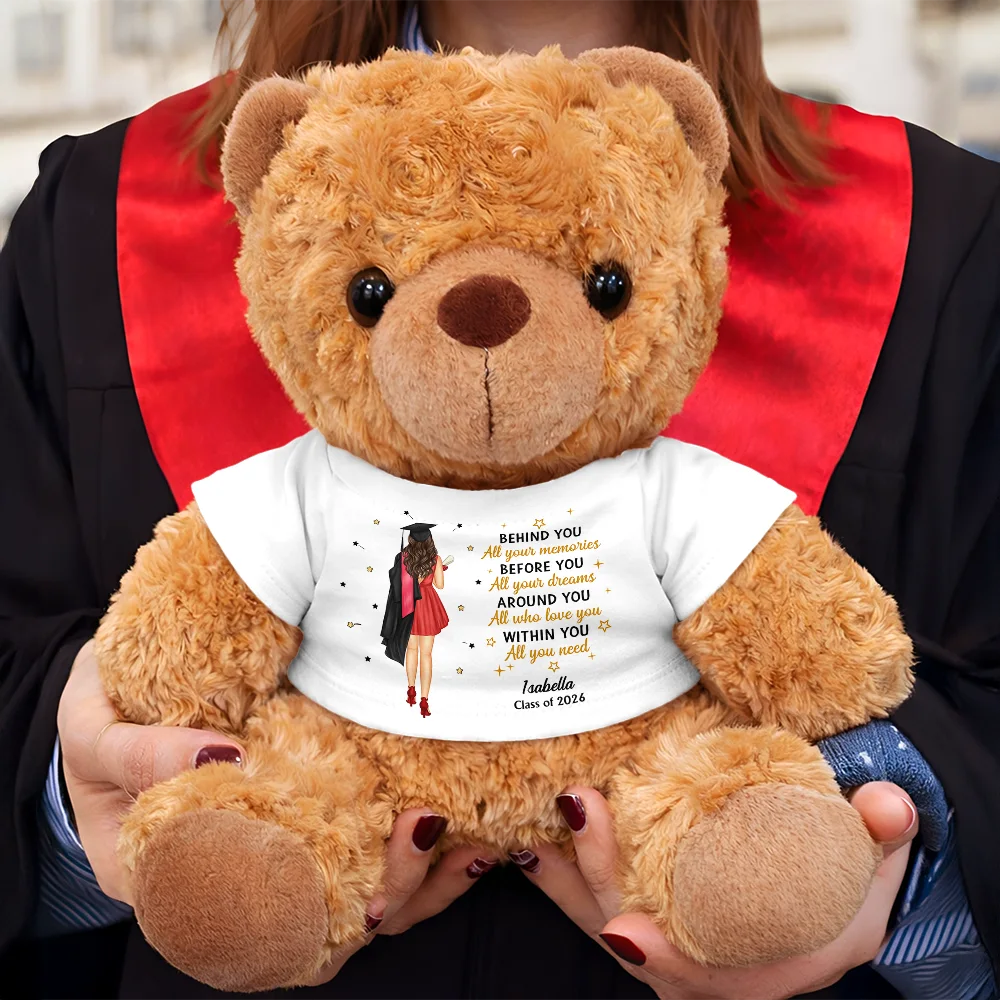 Behind You All Memories - Personalized Teddy Bear - Image 4