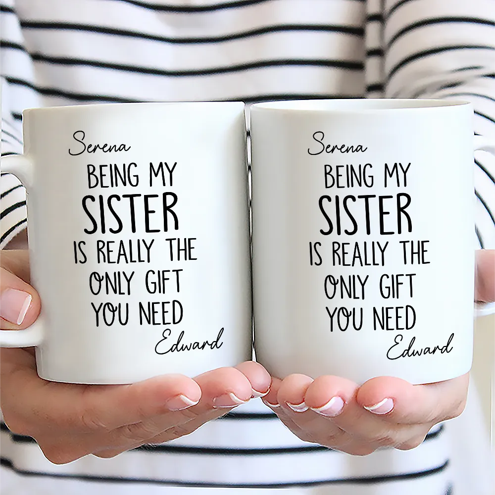 Being My Brother Sister Is Really The Only Gift You Need - Personalized Mug - Image 2