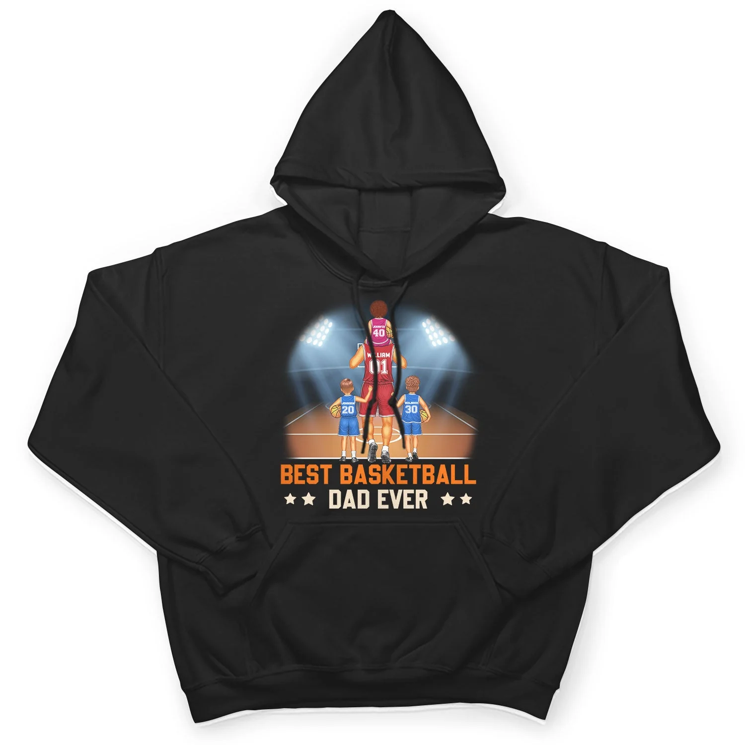 Best Basketball Dad Ever - Gift For Sport Dad, Basketball Dad, Father - Personalized T Shirt - Image 4