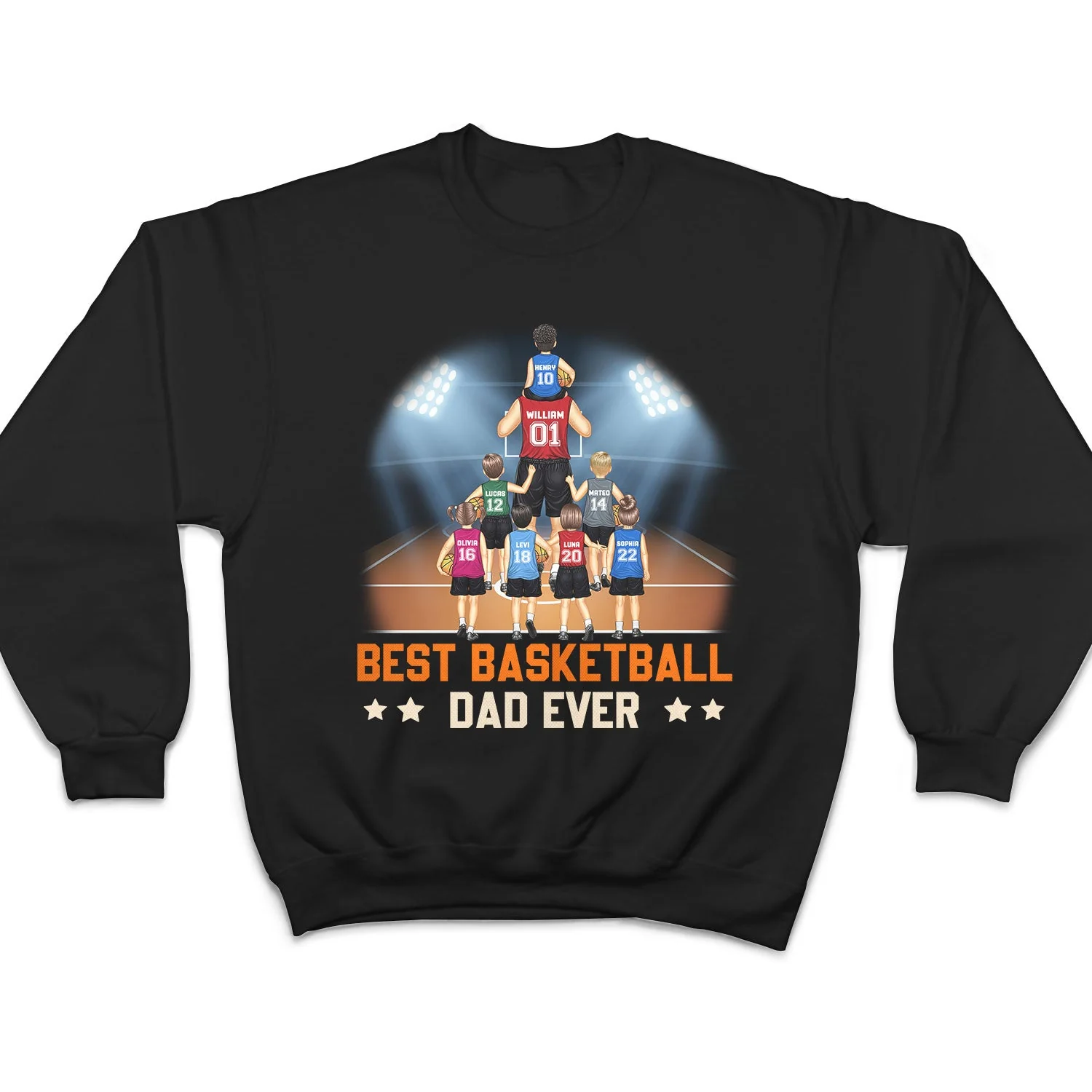 Best Basketball Dad Ever - Gift For Sport Dad, Basketball Dad, Father - Personalized T Shirt - Image 5