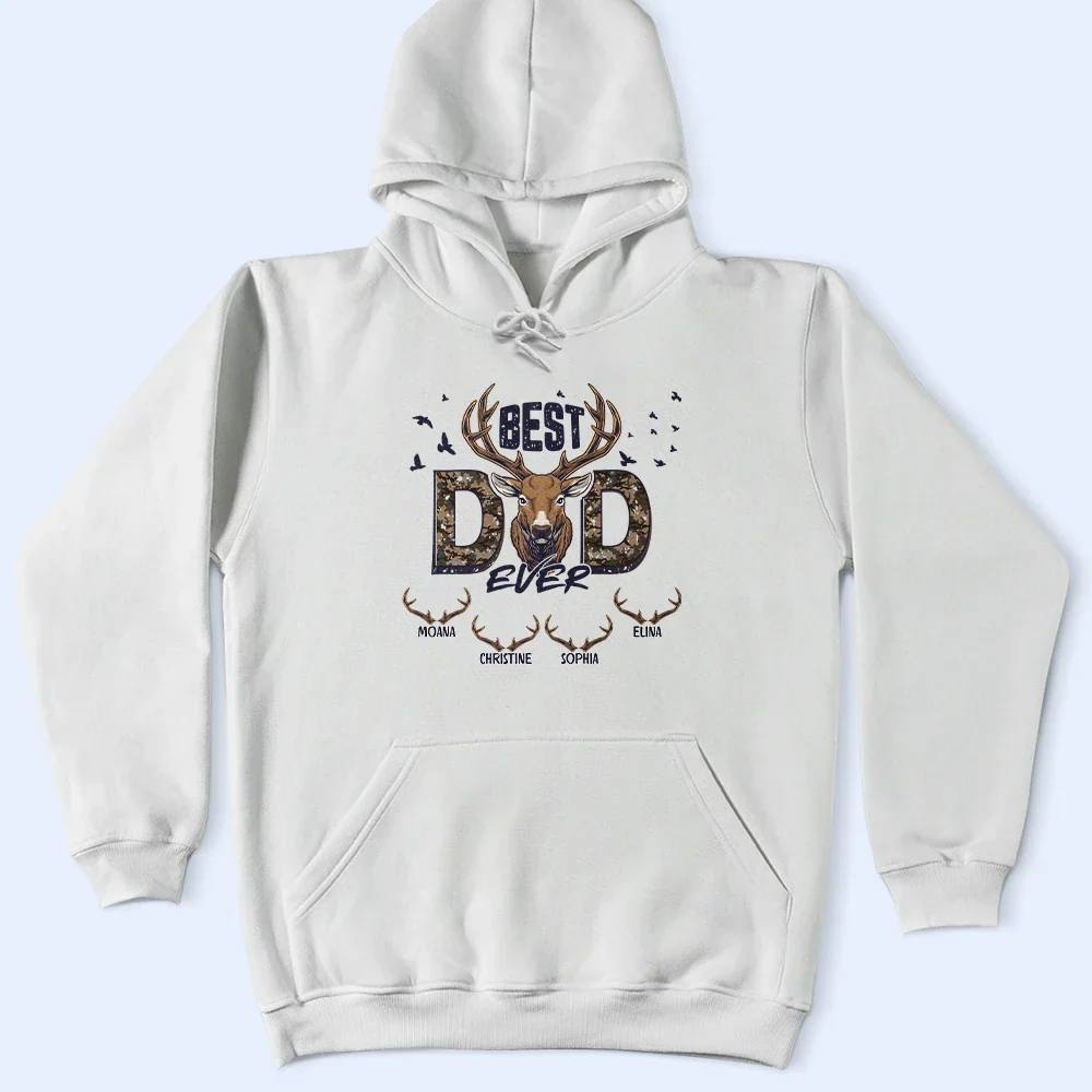 Best Buckin' Dad - Personalized T Shirt - Image 4