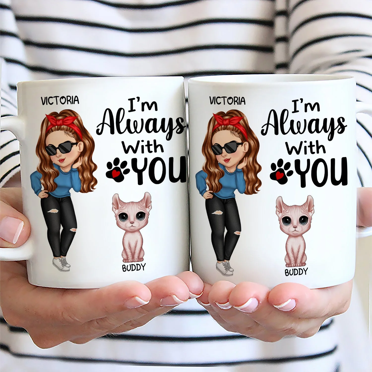 Best Cat Mom Ever - Funny Gift For Cat Lovers, Cat Moms - Personalized Mug - Image 2