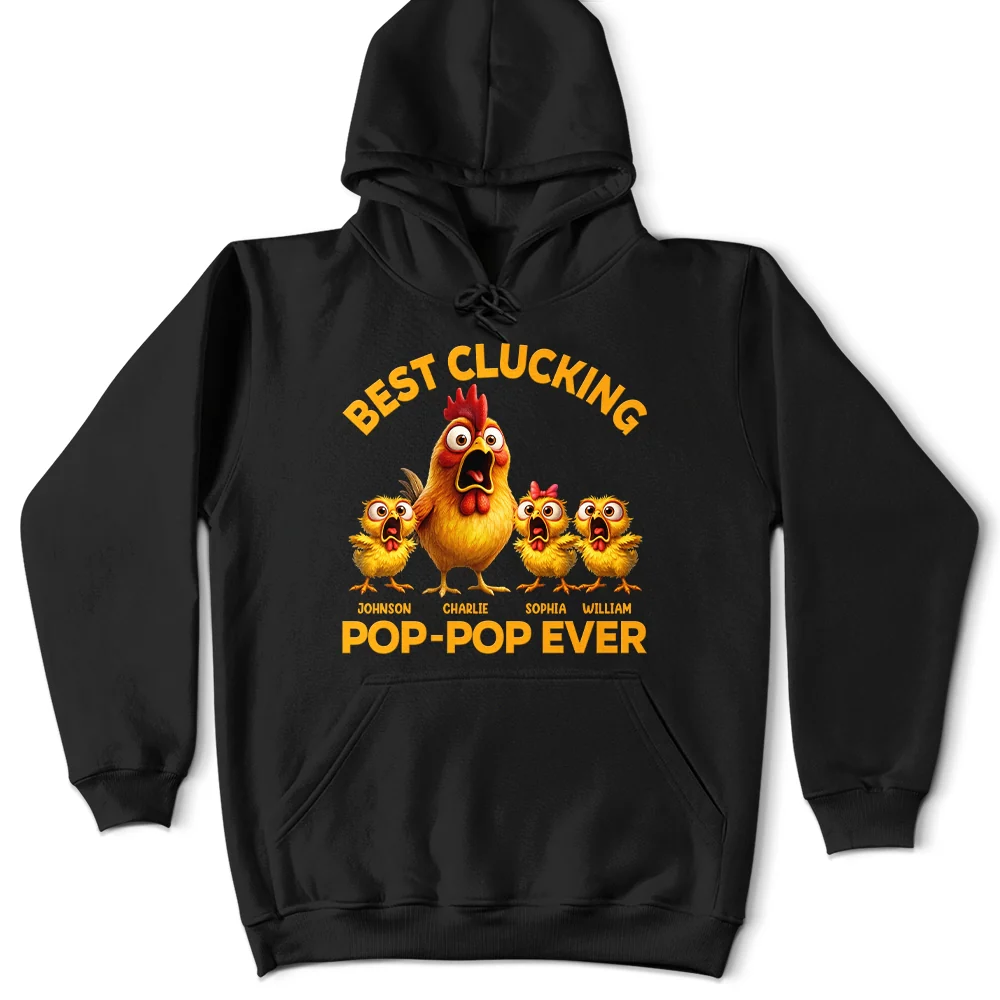 Best Clucking Dad Ever - Personalized T Shirt - Image 4