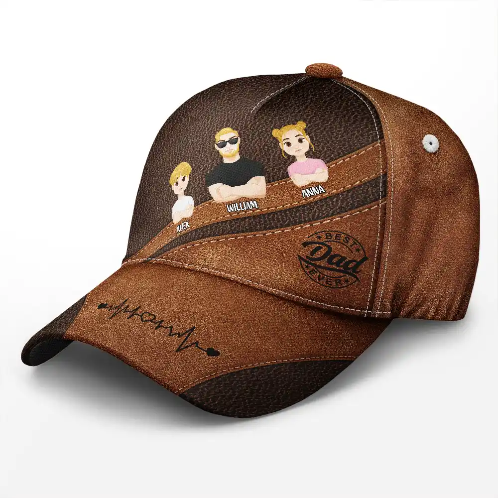 Best Dad Ever - Birthday, Loving Gift For Father, Grandfather, Grandpa - Personalized Classic Cap - Image 2