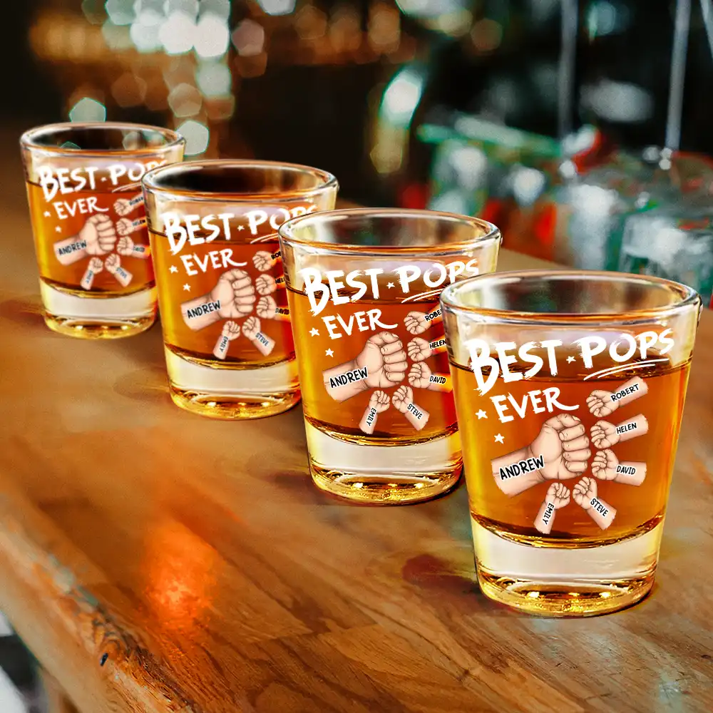 Best Dad Ever - Personalized Shot Glass - Image 4