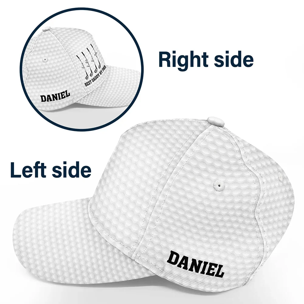 Best Dad Grandpa By Par Golf Clubs - Personalized Classic Cap - Image 3