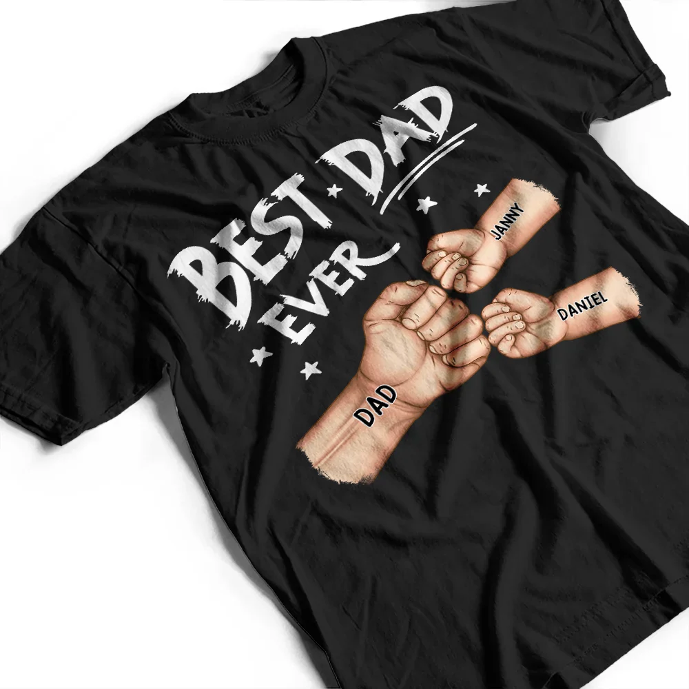 Best Dad Grandpa Ever Fist Bump - Personalized Father's Day Gift Set - Image 3
