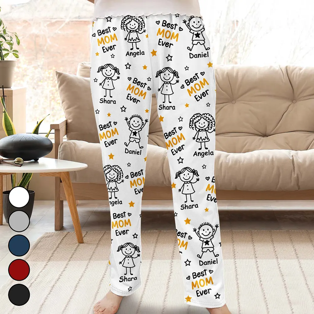 Best Dad Grandpa Ever - Personalized Pajama Pants - Image 2