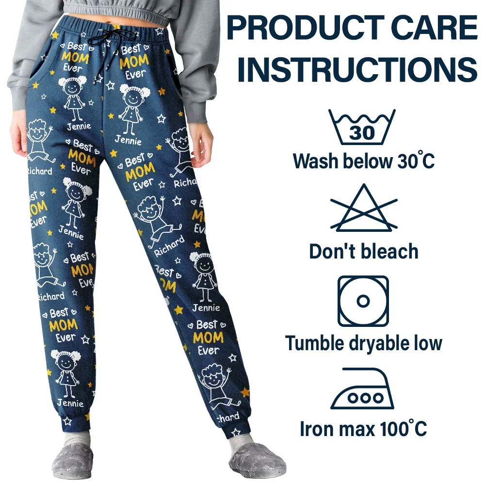 Best Dad Grandpa Ever - Personalized Pajama Pants - Image 6