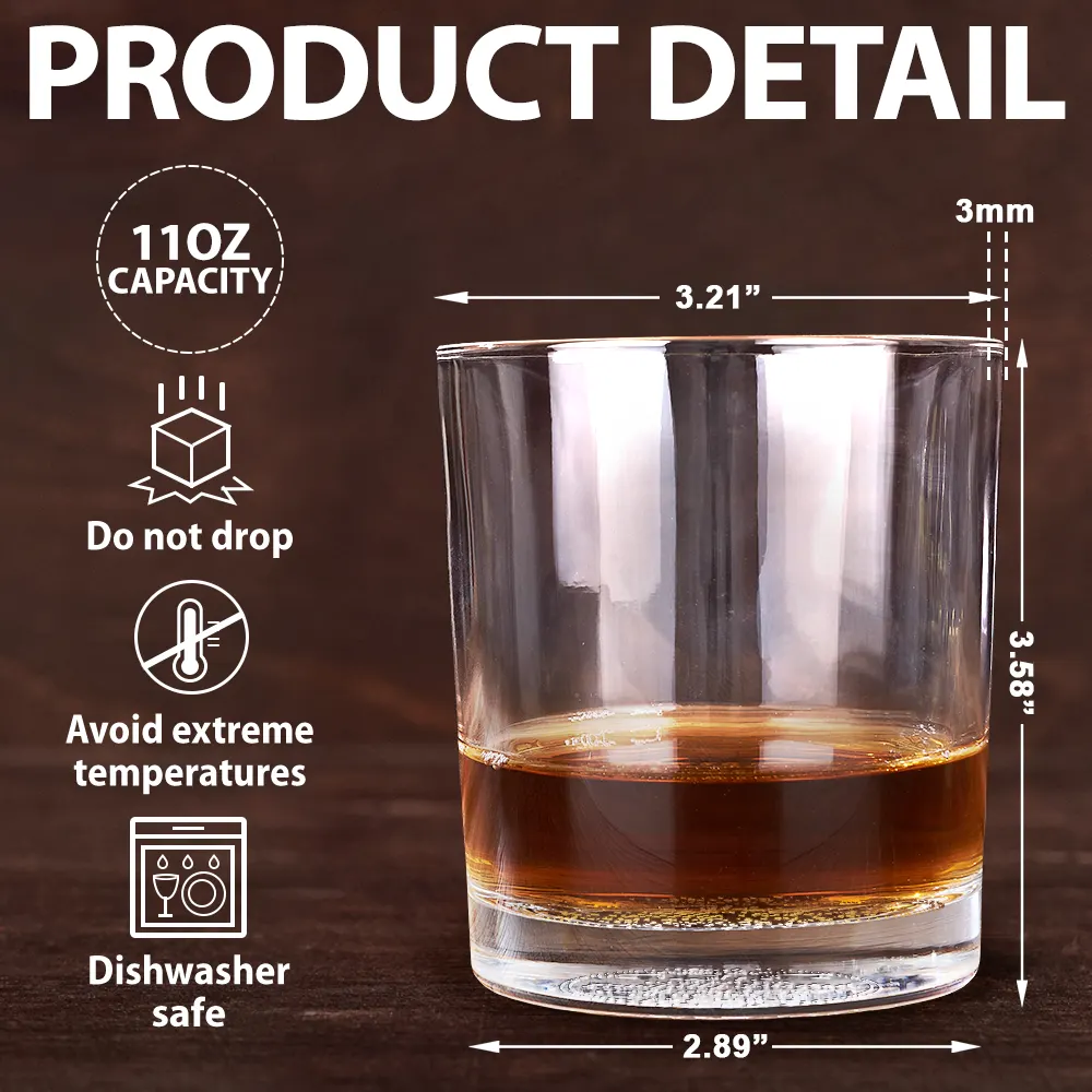 Best Daddy By Par - Personalized Engraved Whiskey Glass - Image 5