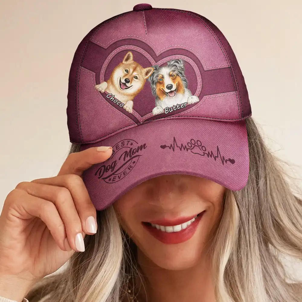Best Dog Dad Mom Mum Ever - Personalized Classic Cap - Image 5