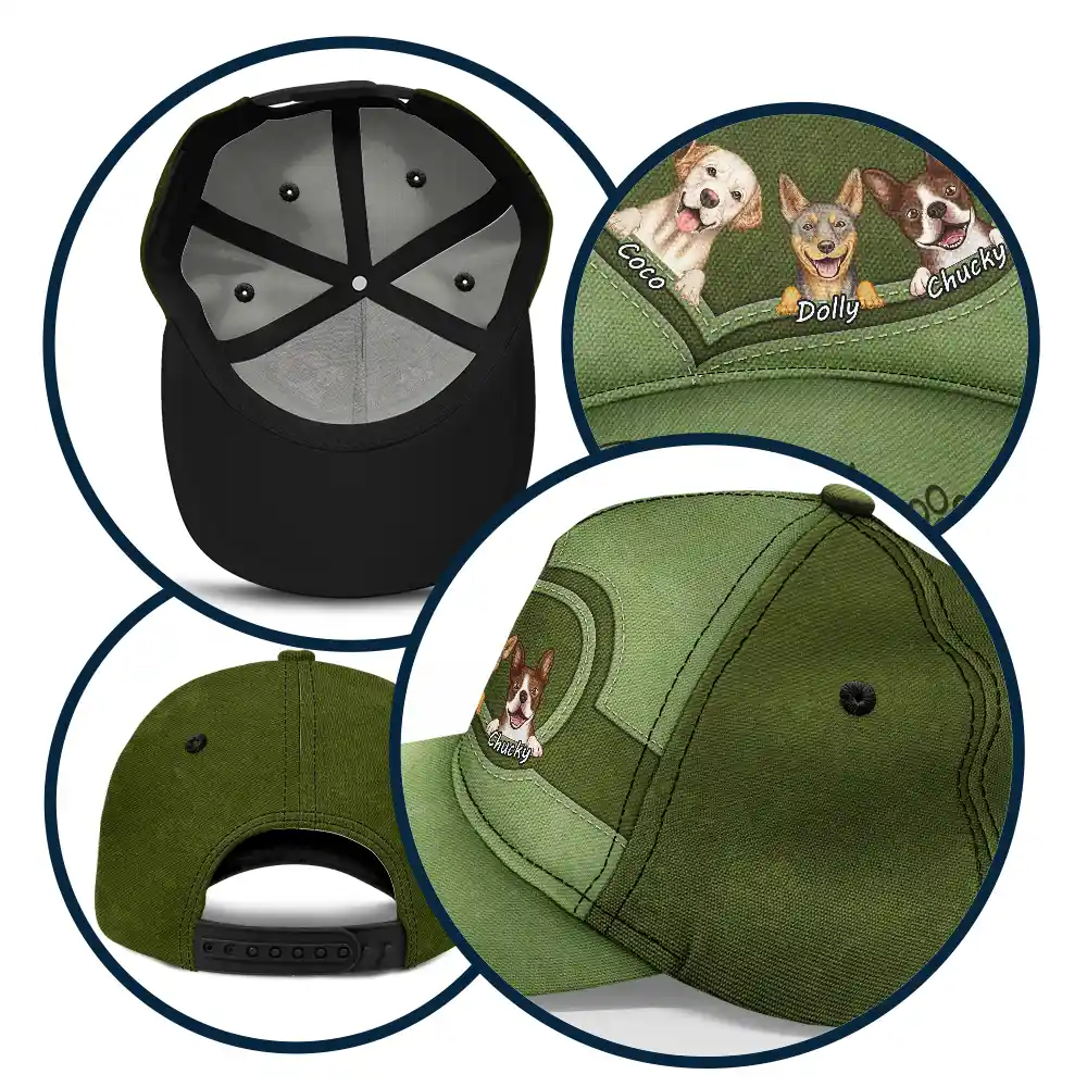 Best Dog Dad Mom Mum Ever - Personalized Classic Cap - Image 6