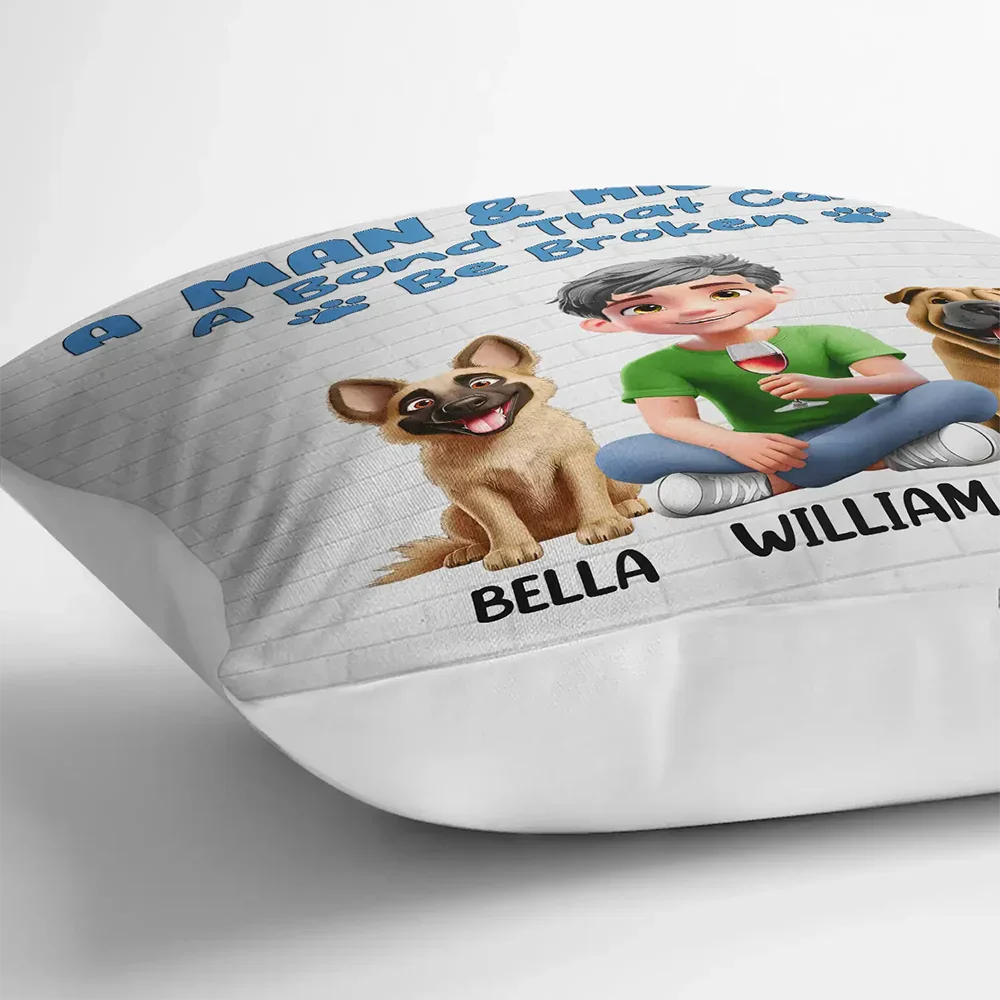 Best Dog Mom Ever 3D Cartoon - Personalized Pillow - Image 3