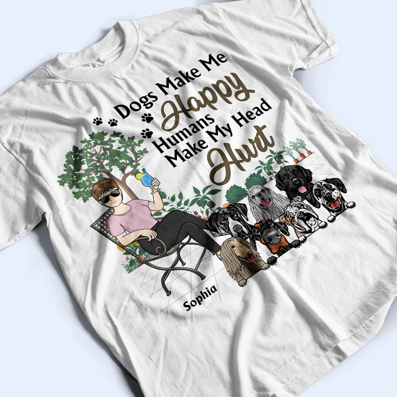 Best Dog Mom Ever - Gift For Dog Lovers - Personalized Custom T Shirt - Image 3