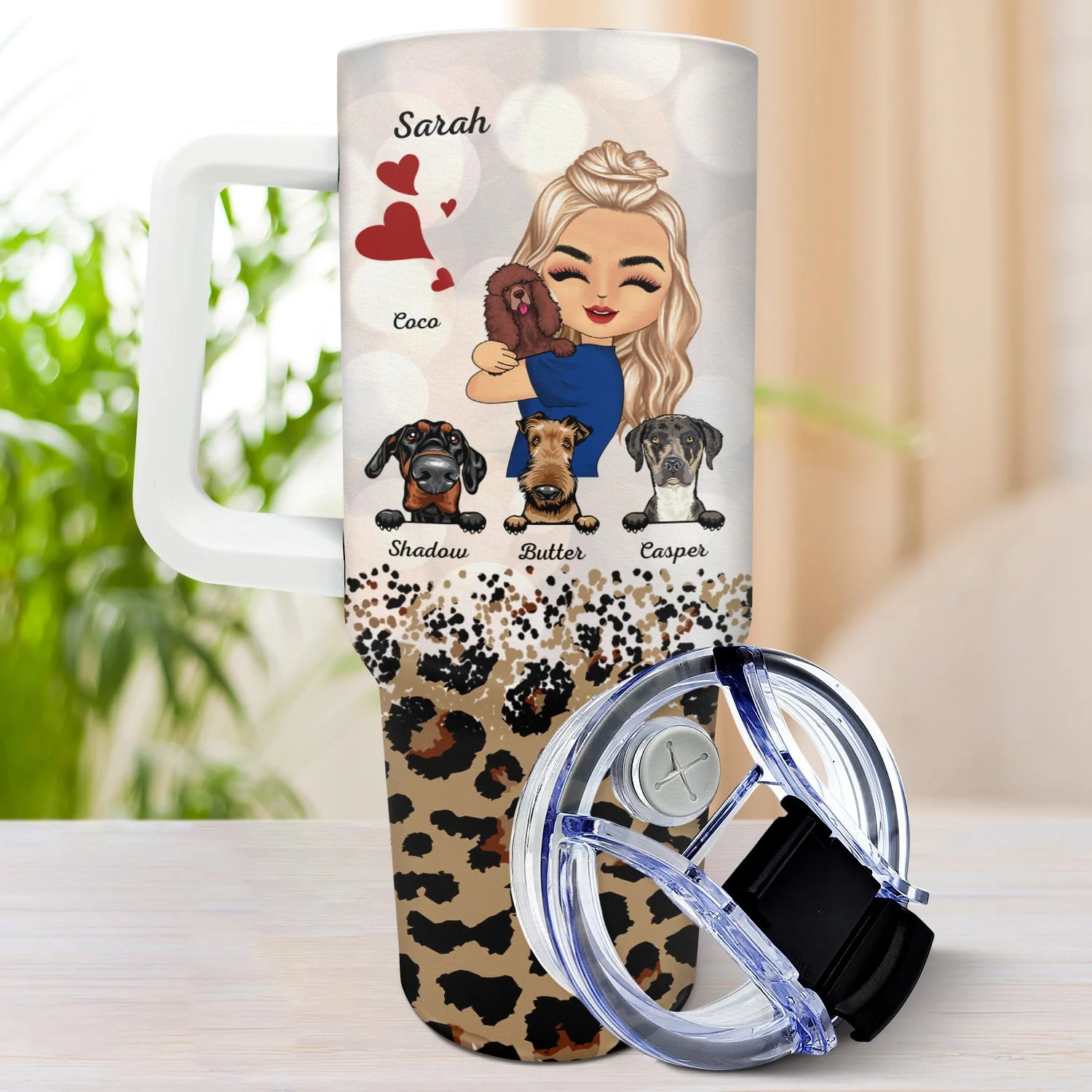 Best Dog Mom Ever - Gift For Dog Mom, Dog Lovers - Personalized 40oz Tumbler With Straw - Image 3