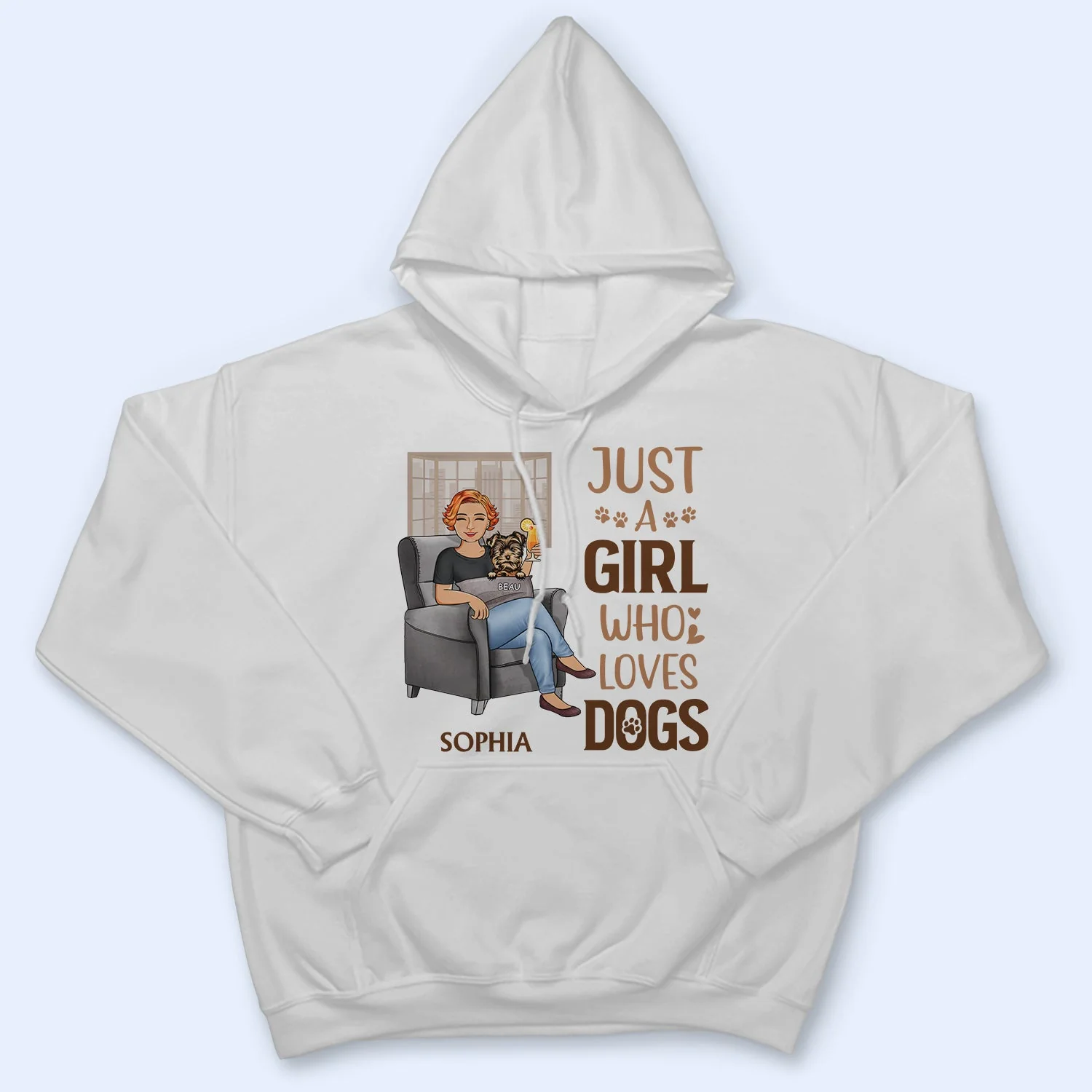 Best Dog Mom Ever The Crazy Dog Lady - Dog Lovers Gift - Personalized Custom T Shirt - Image 4