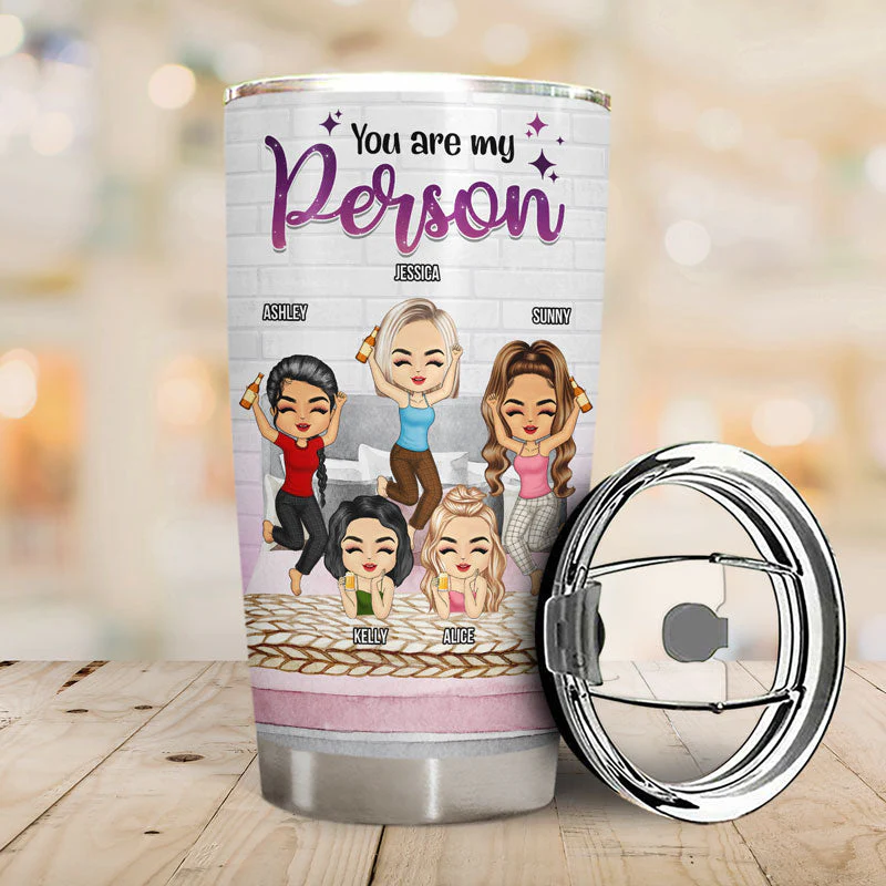 Best Friends Are The Sisters We Choose For Ourselves - Gift For Bestie - Personalized Custom Tumbler - Image 2