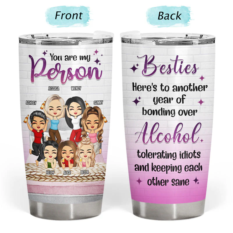 Best Friends Are The Sisters We Choose For Ourselves - Gift For Bestie - Personalized Custom Tumbler - Image 3