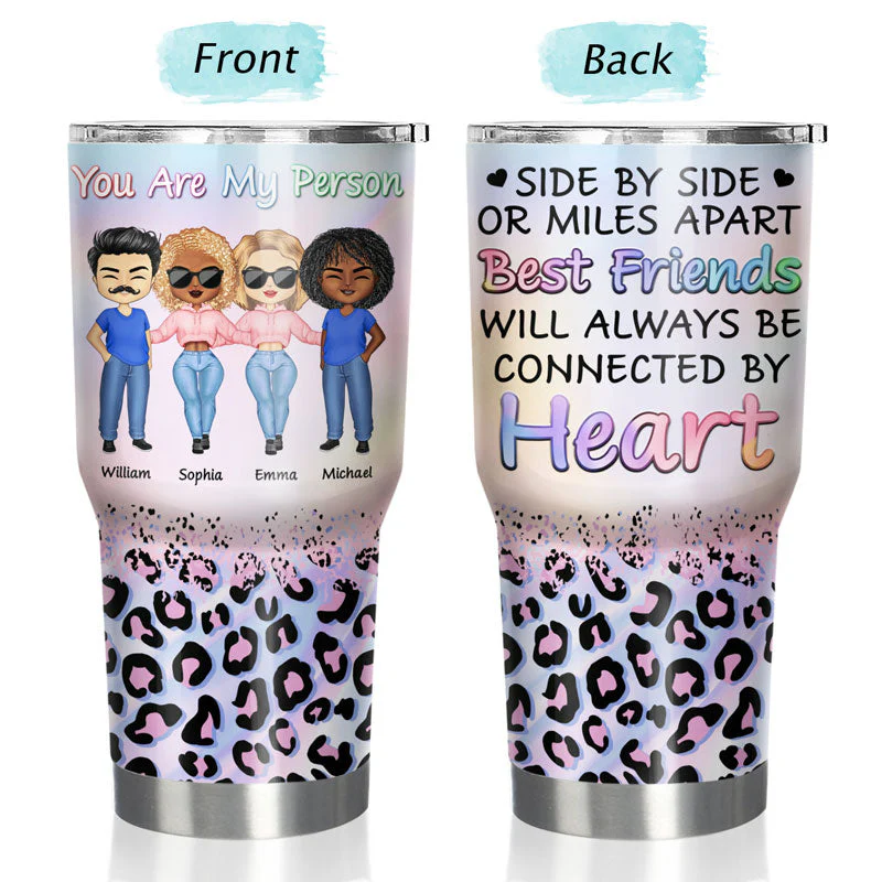 Best Friends Are The Sisters We Choose For Ourselves - Gift For BFF And Sibling - Personalized Custom 30 Oz Tumbler - Image 3