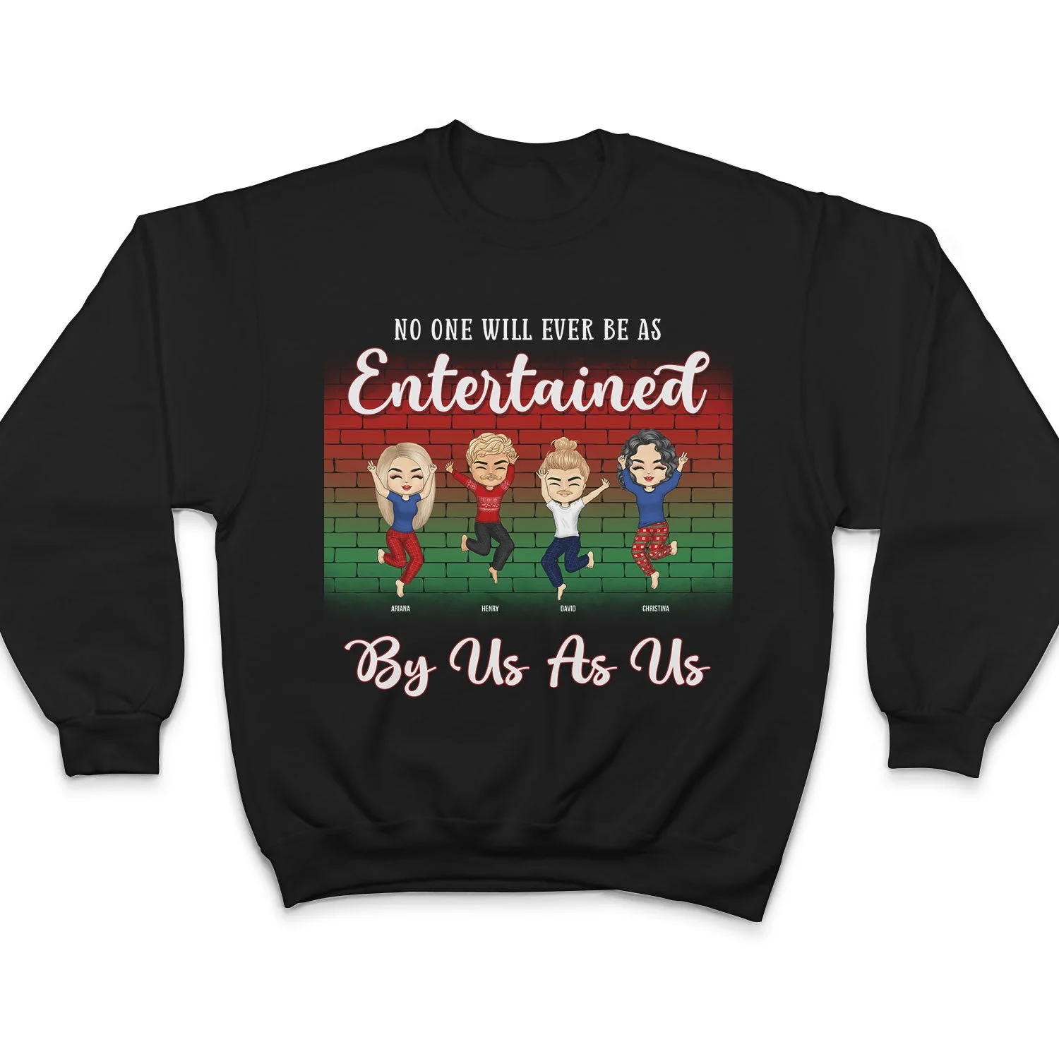 Best Friends Be Naughty Save Santa The Trip - Christmas Gift For Bestie - Personalized Custom T Shirt - Image 5