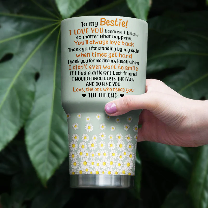 Best Friends Besties Forever - Gift For BFF And Colleagues - Personalized Custom 30 Oz Tumbler - Image 4