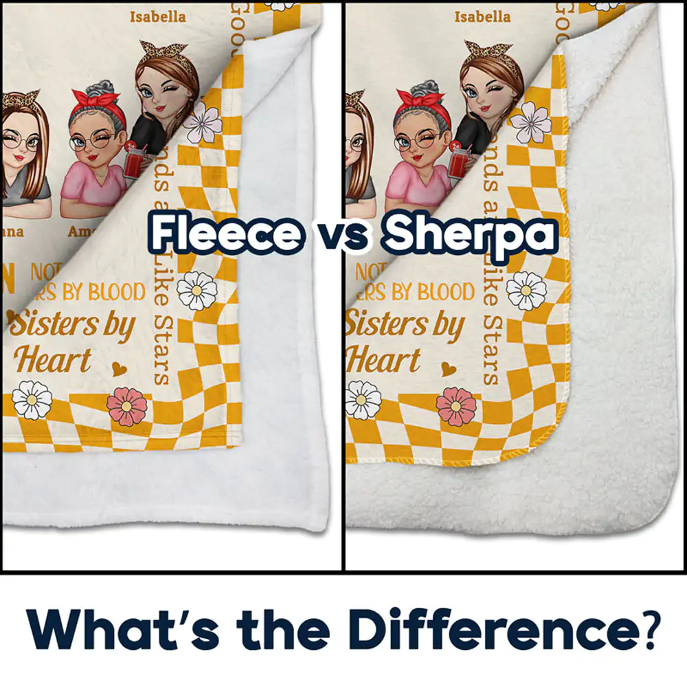 Best Friends Forever Partners In Crime - Personalized Fleece Blanket, Sherpa Blanket - Image 4